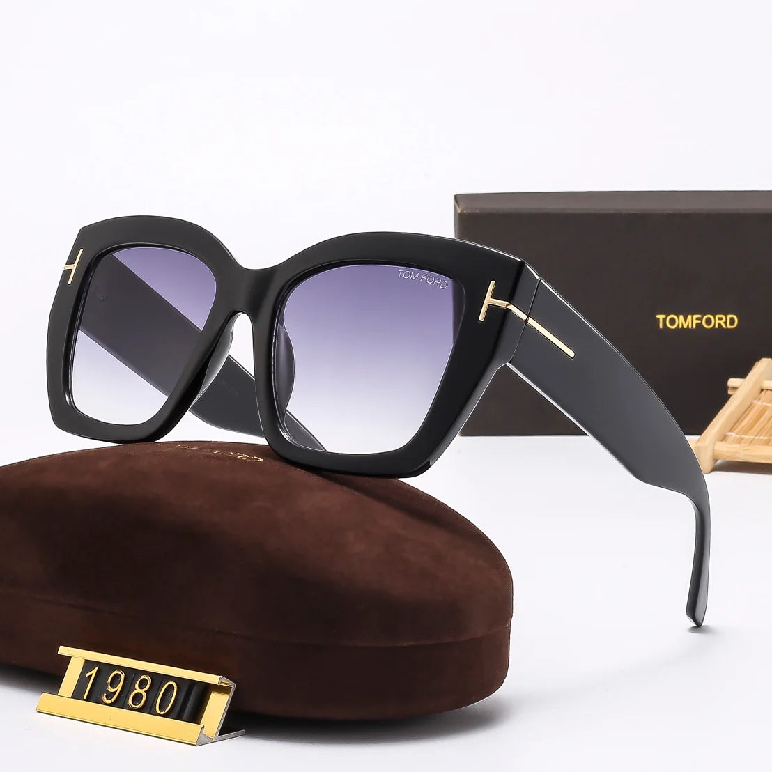 Fashion hot 5 color sunglasses 1980