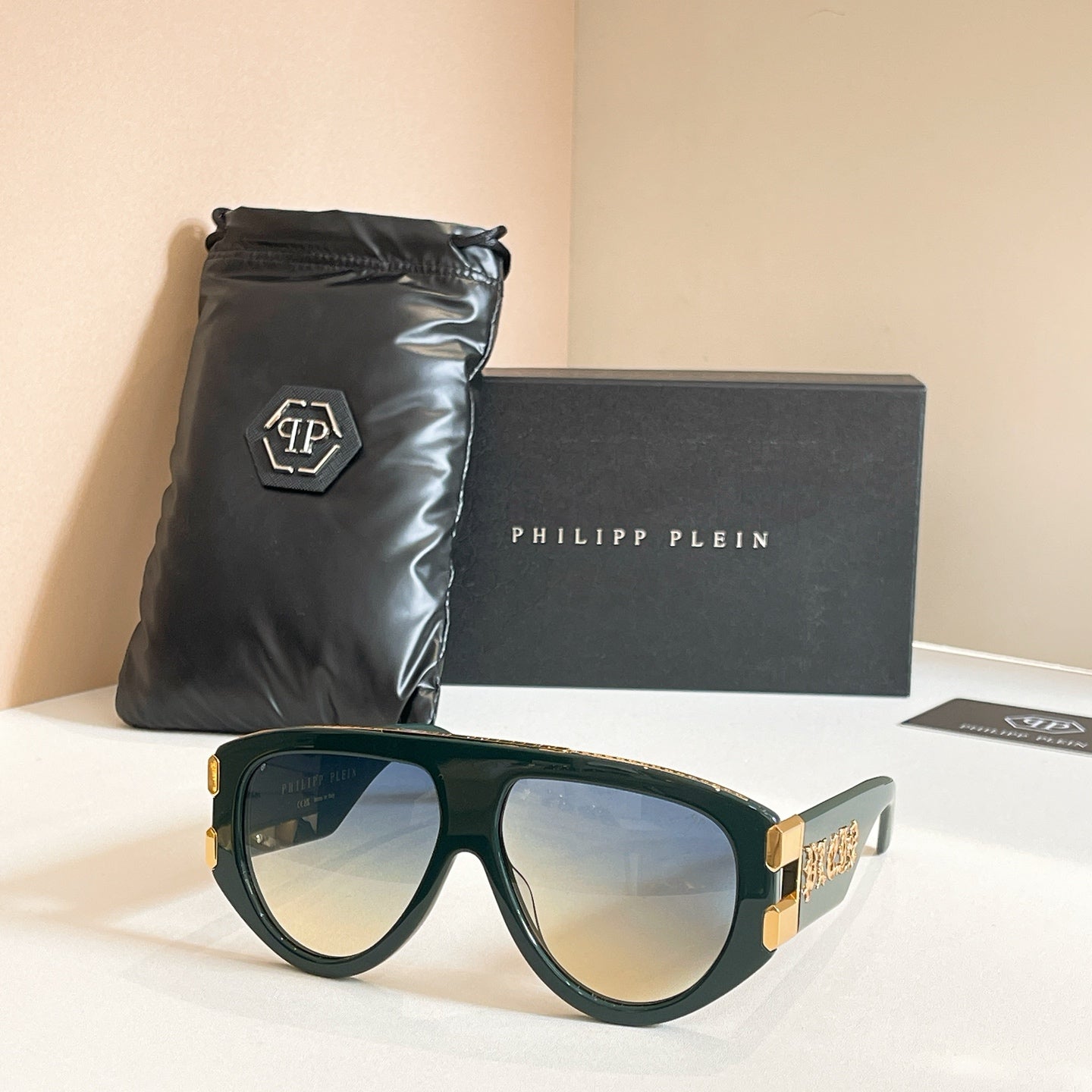 7 Color Oversized Flat Top Pilot Sunglasses - Luxury Style