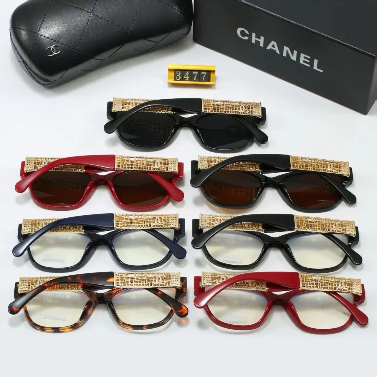 Fashion hot 7 color sunglasses 3477