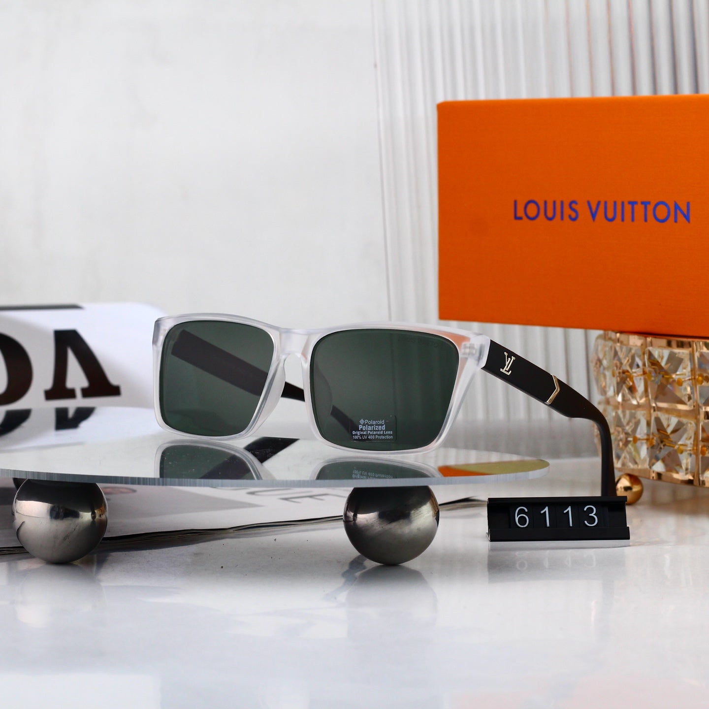 5 colors New hot HD lenses Full Frame design sunglasses 6113