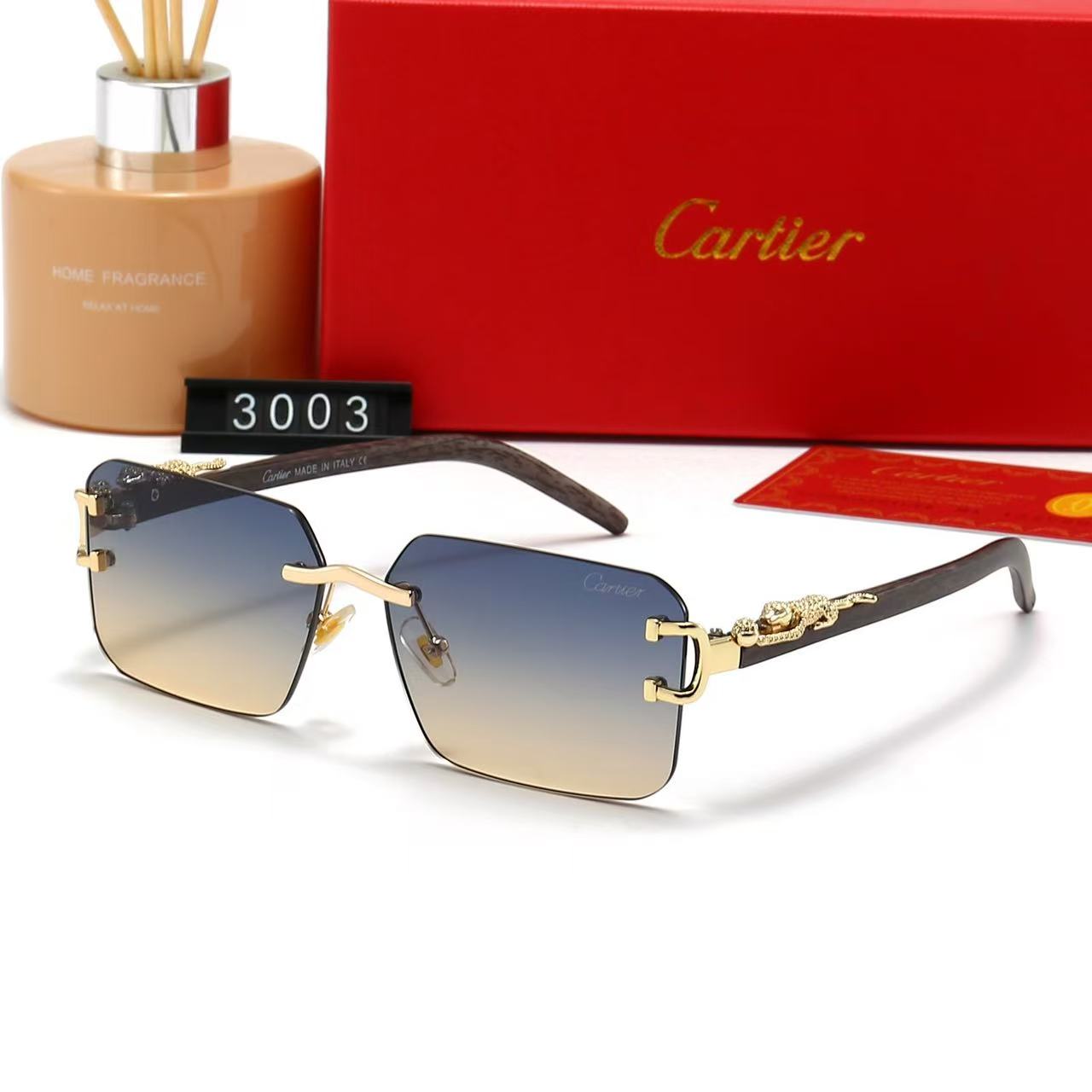 7 colors New hot HD lenses Frameless design sunglasses 3003