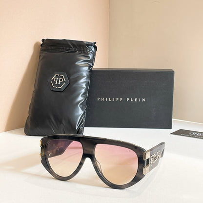 7 Color Oversized Flat Top Pilot Sunglasses - Luxury Style