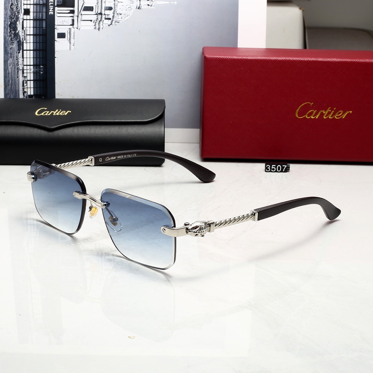 Fashion hot 5 color sunglasses 3507
