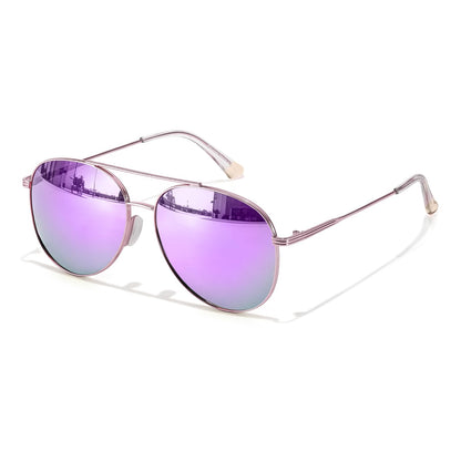 TJUTR Polarized Tangle Free Aviator Sunglasses for Women & Men, UV400 Protection Trendy Shades, No-Snag Metal Frame Glasses