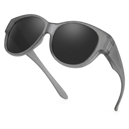 TJUTR Oversized Fit Over Sunglasses for Women Trendy Polarized Sun Glasses Over Prescription Glasses with UV400 Protection