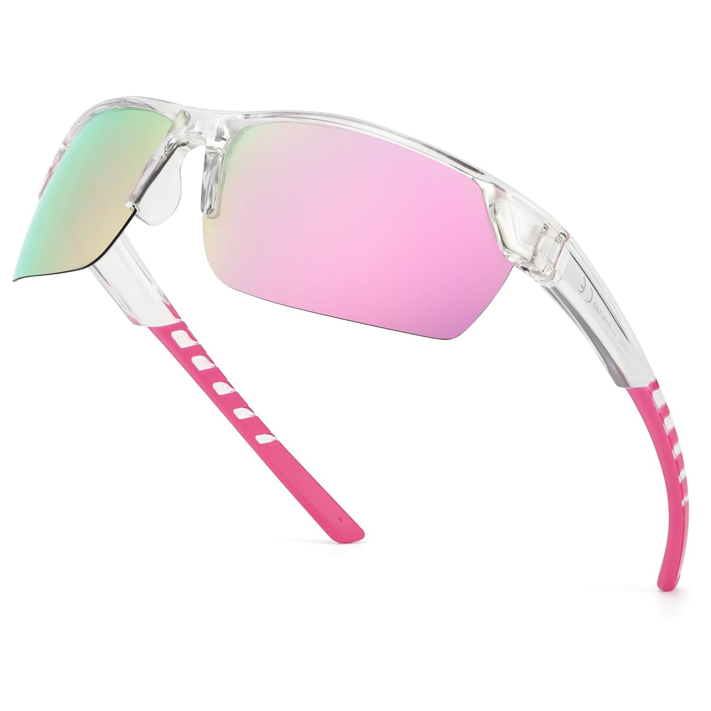 TJUTR Running Sunglasses for Women, Polarized Wrap Around Sun Glasses with UV400 Protection for Sports Cycling Golf TS3080