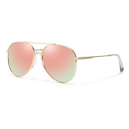 TJUTR Tangle Free Aviator Sunglasses for Women Men, Polarized UV400 Protection Trendy Shades, No-Snag Metal Frame Glasses