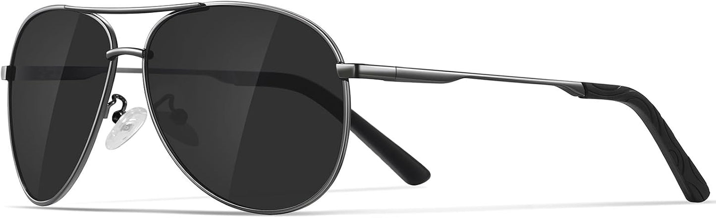 Sunglasses Men Polarized Aviator Sunglasses for Men Women Fishing Driving Sun glasses Metal Frame UV400 Protection