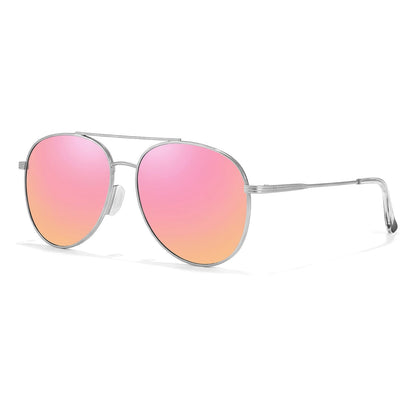 TJUTR Tangle Free Aviator Sunglasses for Women Men, Polarized UV400 Protection Trendy Shades, No-Snag Metal Frame Glasses