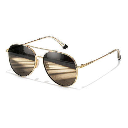 TJUTR Polarized Tangle Free Aviator Sunglasses for Women & Men, UV400 Protection Trendy Shades, No-Snag Metal Frame Glasses