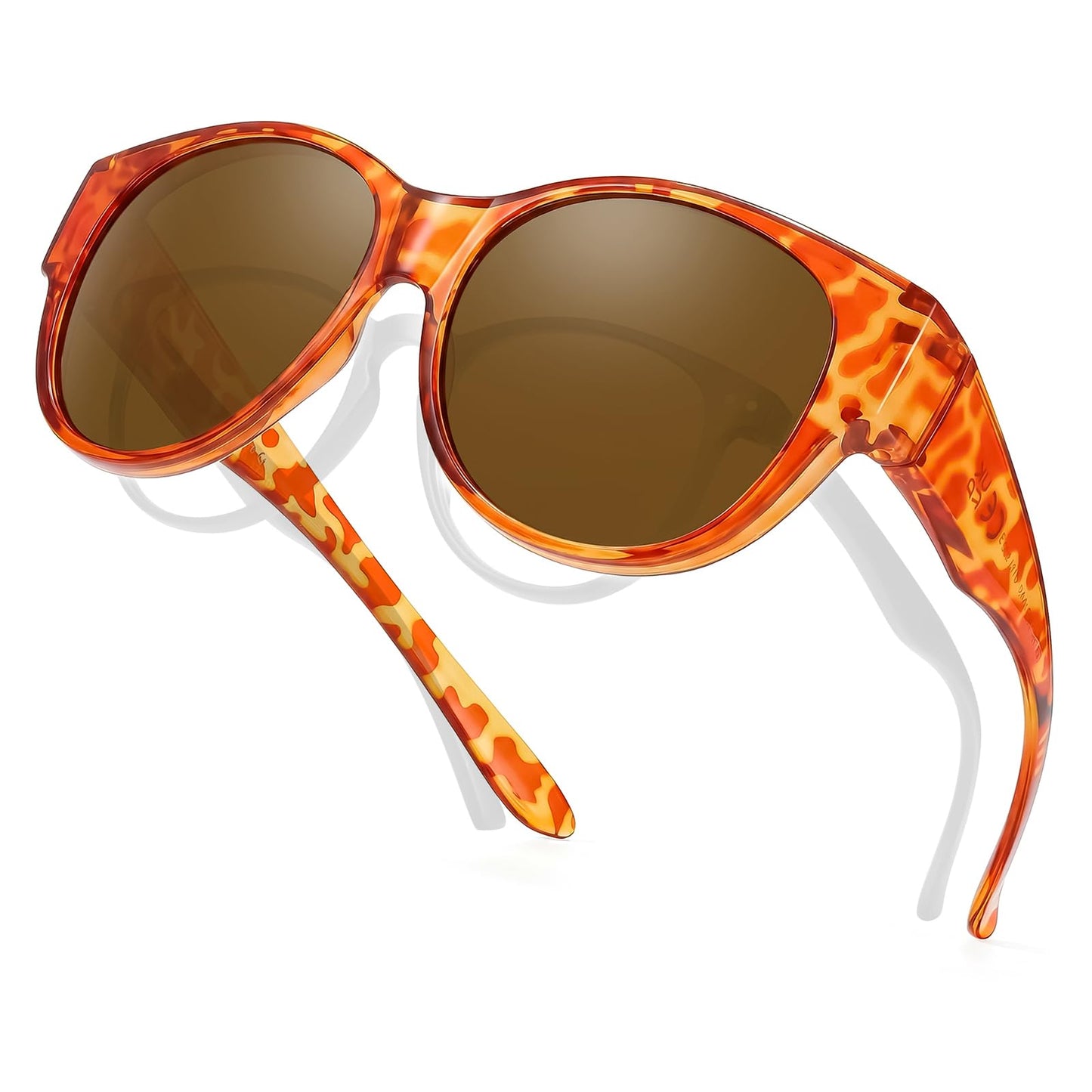 TJUTR Polarized Fit Over Sunglasses for Women, Trendy Sun Glasses Over Prescription Glasses UV400 Protection TS5779