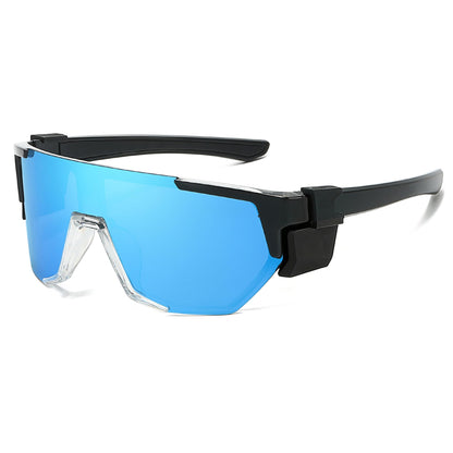 TJUTR ANSI Z87.1 Safety Sunglasses for Men, Polarized Sports Wrap Around Glasses for Work Cycling Fishing, UV400 Protection