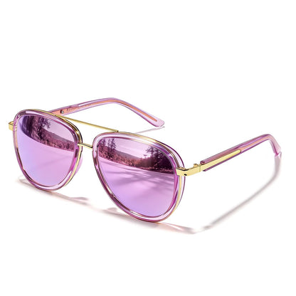 TJUTR Tangle‑Free Aviator Sunglasses for Women & Men, No-Snag TR90 Frame Polarized UV400 Protection Shades for Driving TS2610