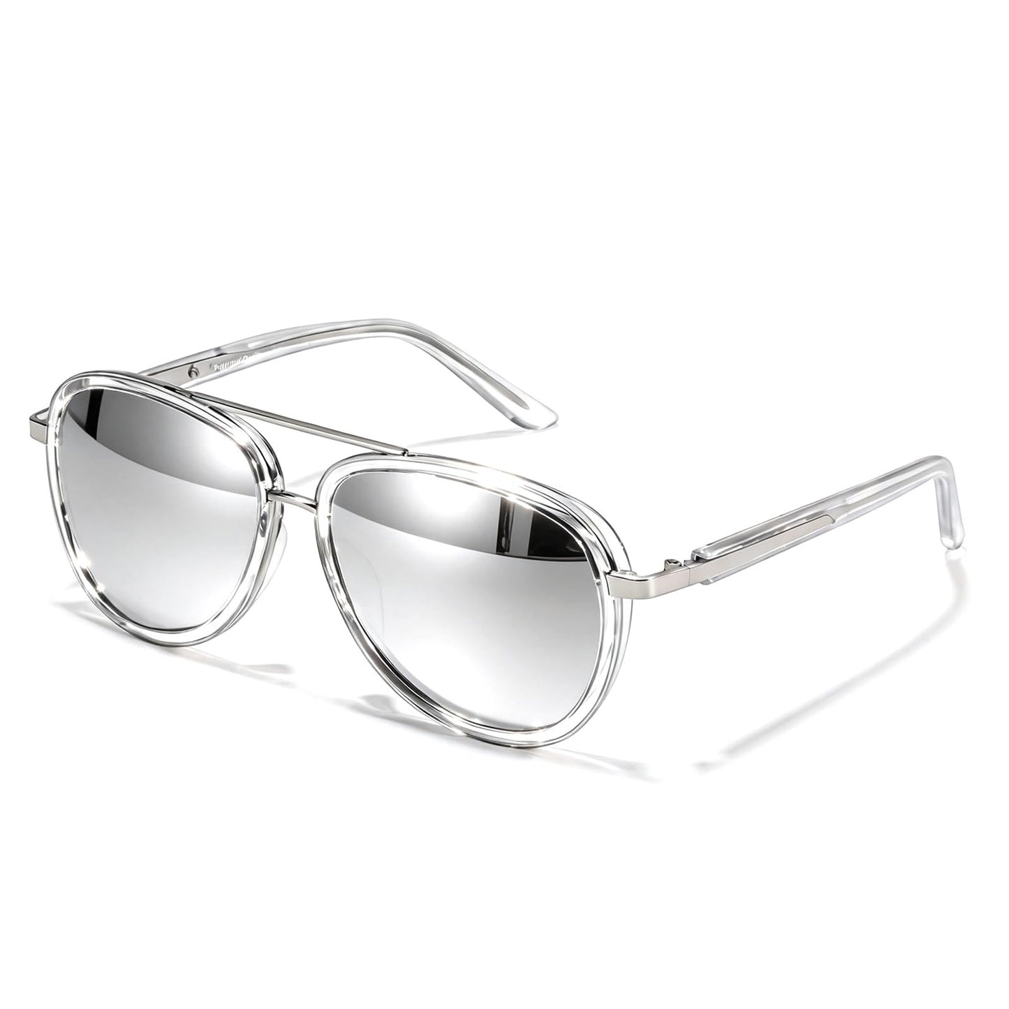 TJUTR Tangle‑Free Aviator Sunglasses for Women & Men, No-Snag TR90 Frame Polarized UV400 Protection Shades for Driving TS2610