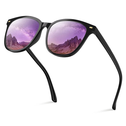 Sunglasses Womens Polarized Sunglasses for Women Men - Mirrored Trendy Shades with UV Protection Sun Glasses