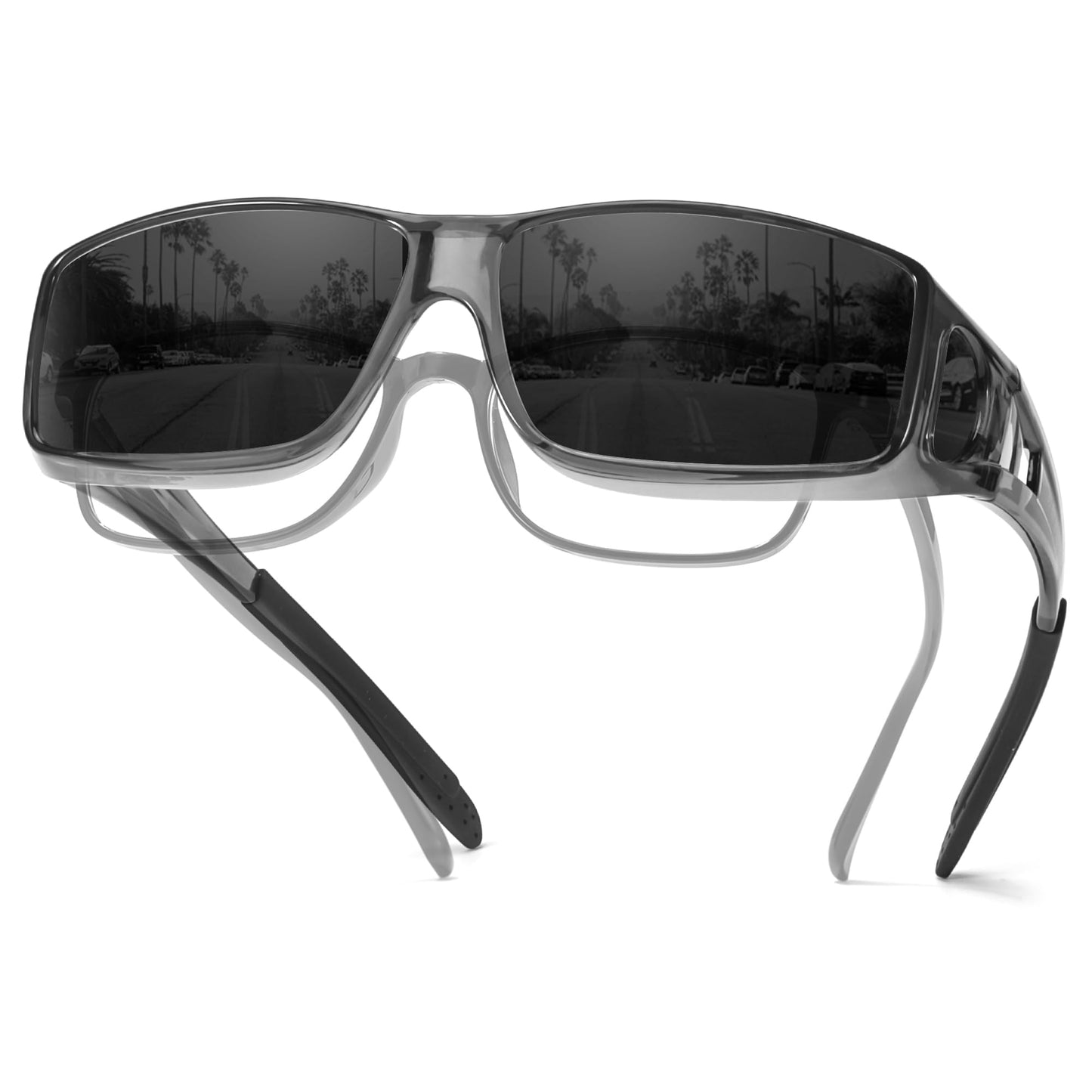 TJUTR Polarized Sunglasses Over Glasses for Men Women, UV Protection Shades Over Prescription Eyeglasses Sun Glasses