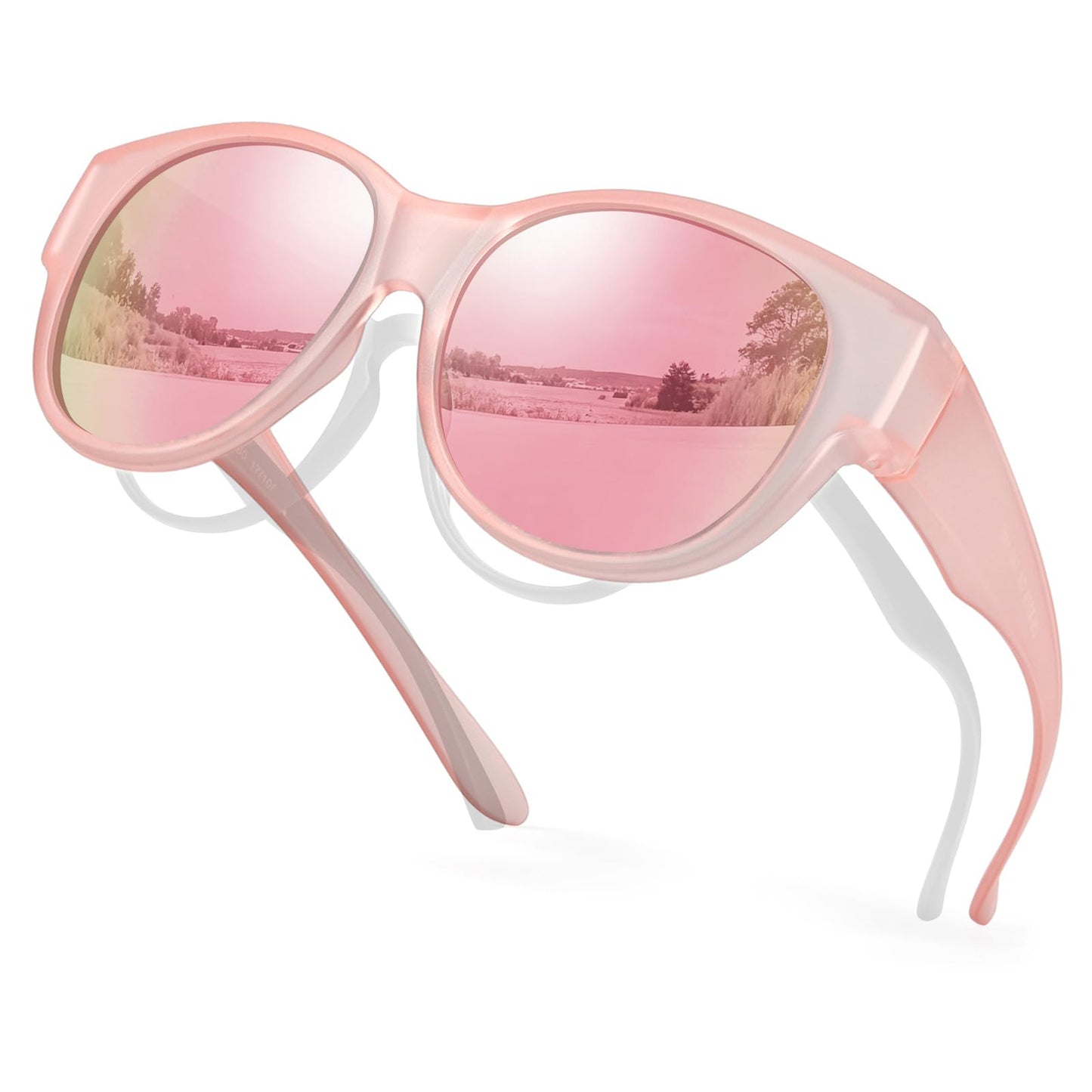 TJUTR Polarized Fit Over Sunglasses for Women, Trendy Sun Glasses Over Prescription Glasses UV400 Protection TS5779