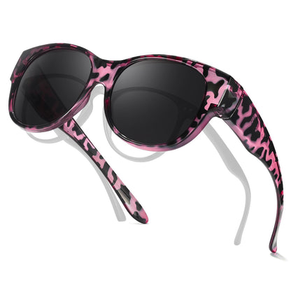 TJUTR Polarized Fit Over Sunglasses for Women, Trendy Sun Glasses Over Prescription Glasses UV400 Protection TS5779