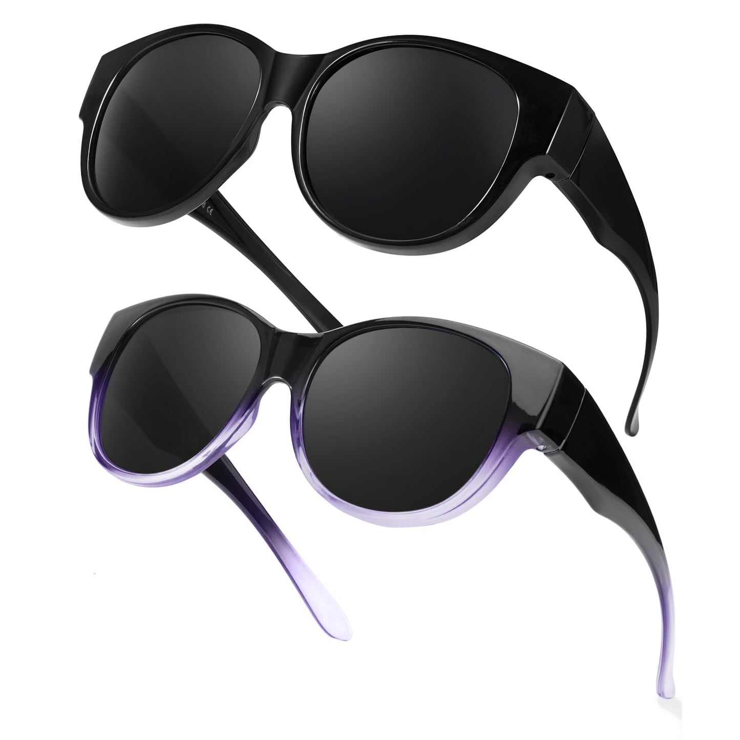 TJUTR Oversized Fit Over Sunglasses for Women Trendy Polarized Sun Glasses Over Prescription Glasses with UV400 Protection