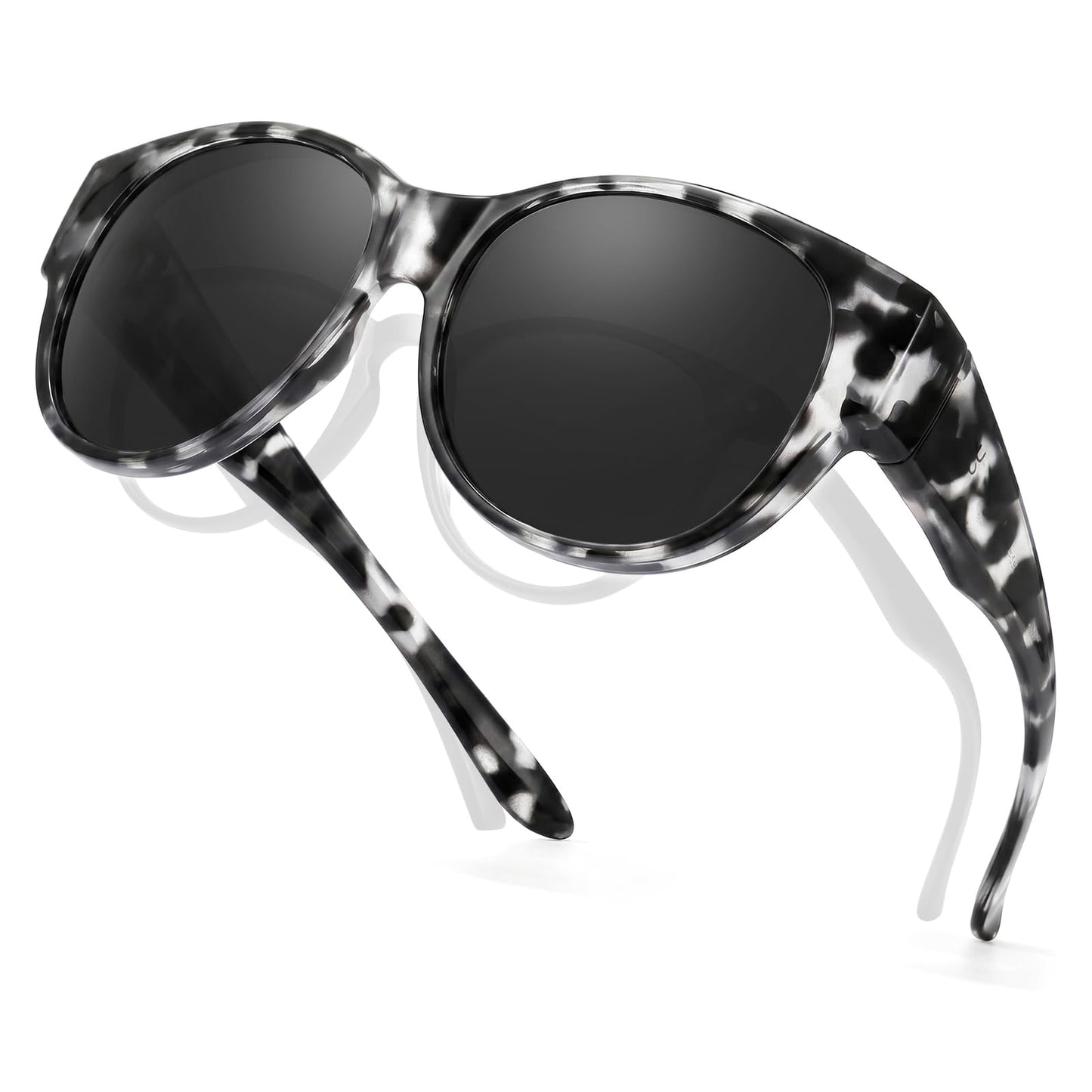 TJUTR Polarized Fit Over Sunglasses for Women, Trendy Sun Glasses Over Prescription Glasses UV400 Protection TS5779