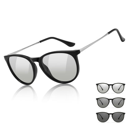 TJUTR Photochromic Polarized Sunglasses for Women and Men, Anti-Glare UV400 Protection for Day & Night Driving