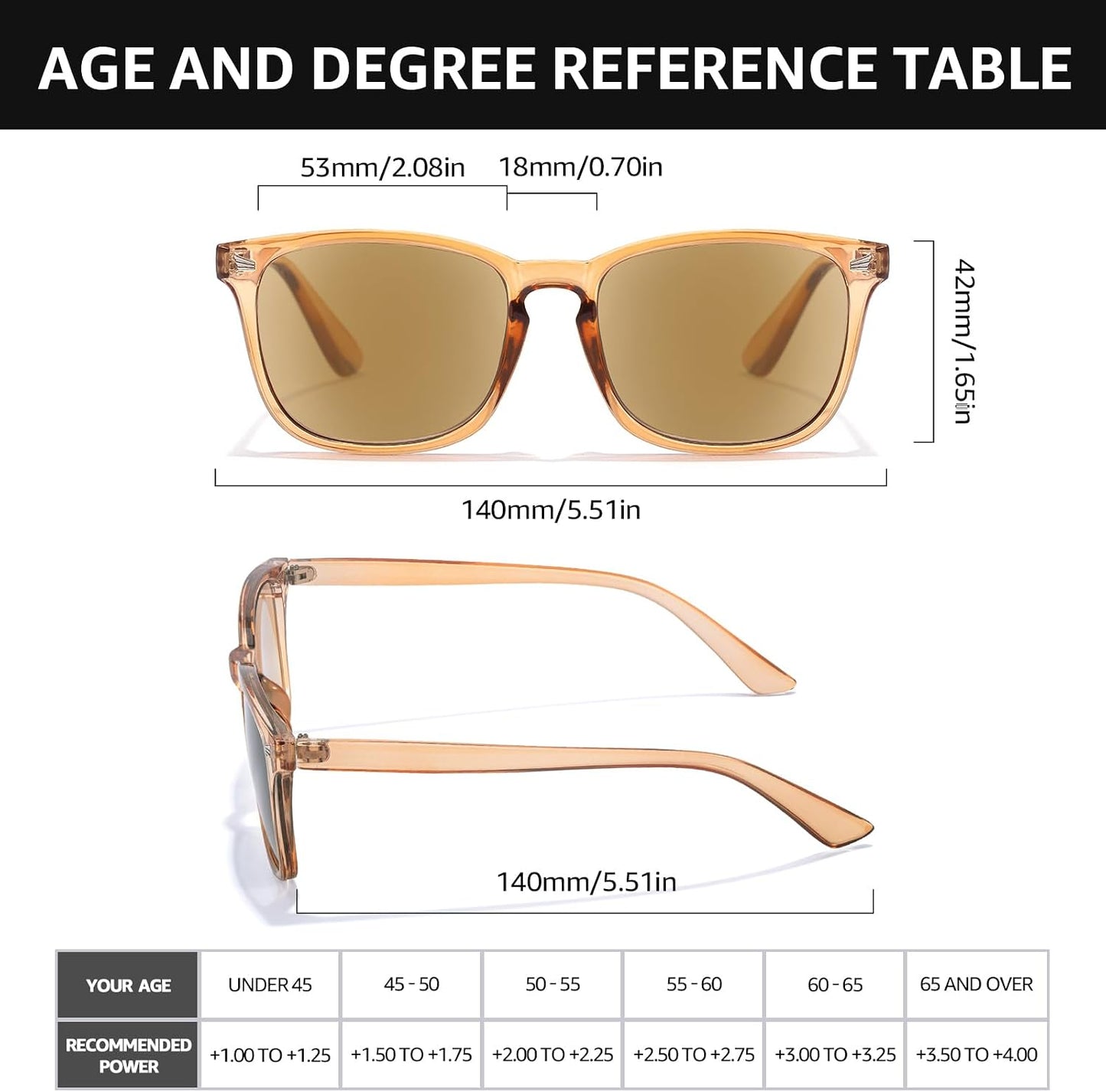 TJUTR Full Lens Reading Sunglasses for Women Men, Classic UV400 Protection Readers Sun Glasses TRG8082