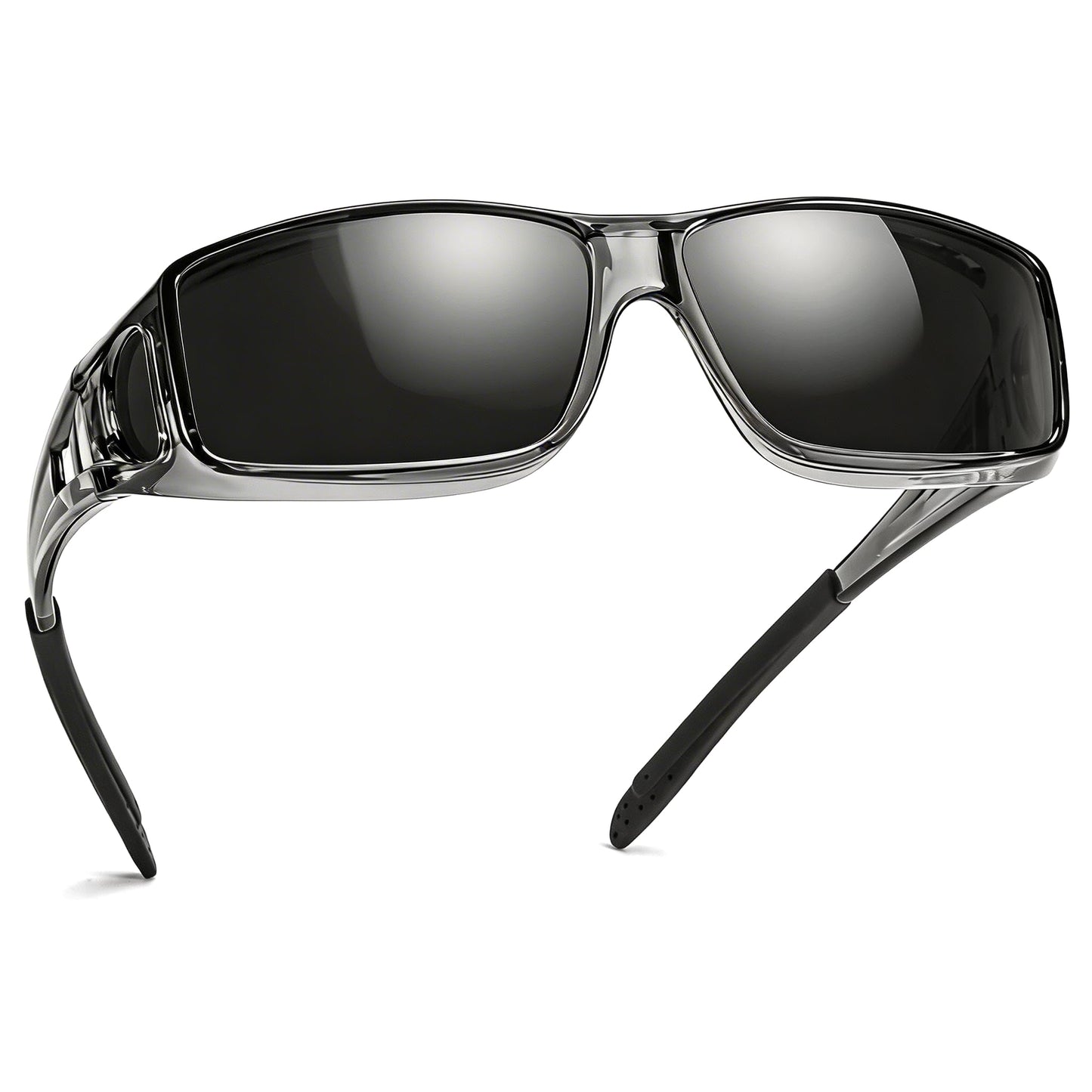 TJUTR Polarized Fit Over Glasses Sunglasses for Men Women, Wrap Around UV400 Protection Sunglasses TS2611