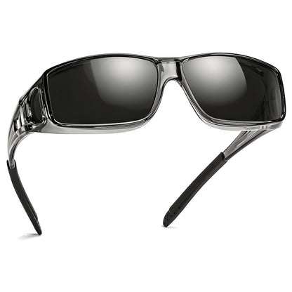 TJUTR Polarized Fit Over Glasses Sunglasses for Men Women, Wrap Around UV400 Protection Sunglasses TS2611