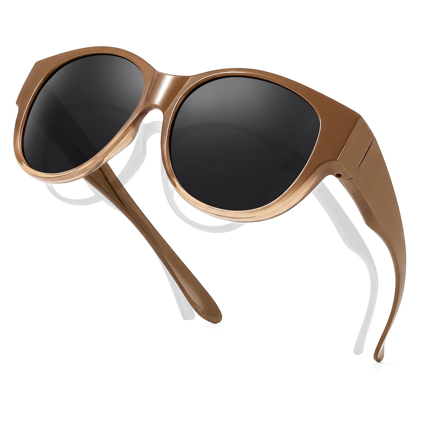 TJUTR Polarized Fit Over Sunglasses for Women, Trendy Sun Glasses Over Prescription Glasses UV400 Protection TS5779