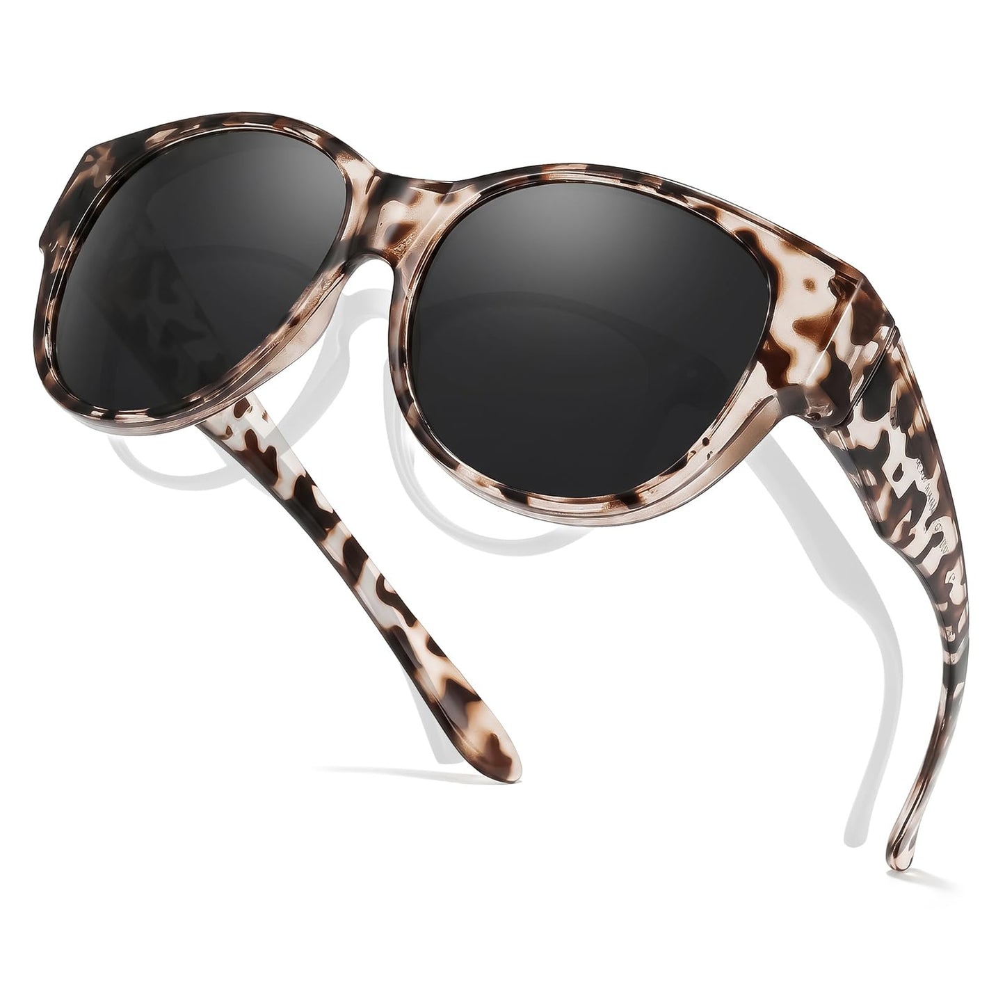 TJUTR Polarized Fit Over Sunglasses for Women, Trendy Sun Glasses Over Prescription Glasses UV400 Protection TS5779