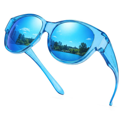 TJUTR Oversized Fit Over Sunglasses for Women Trendy Polarized Sun Glasses Over Prescription Glasses with UV400 Protection