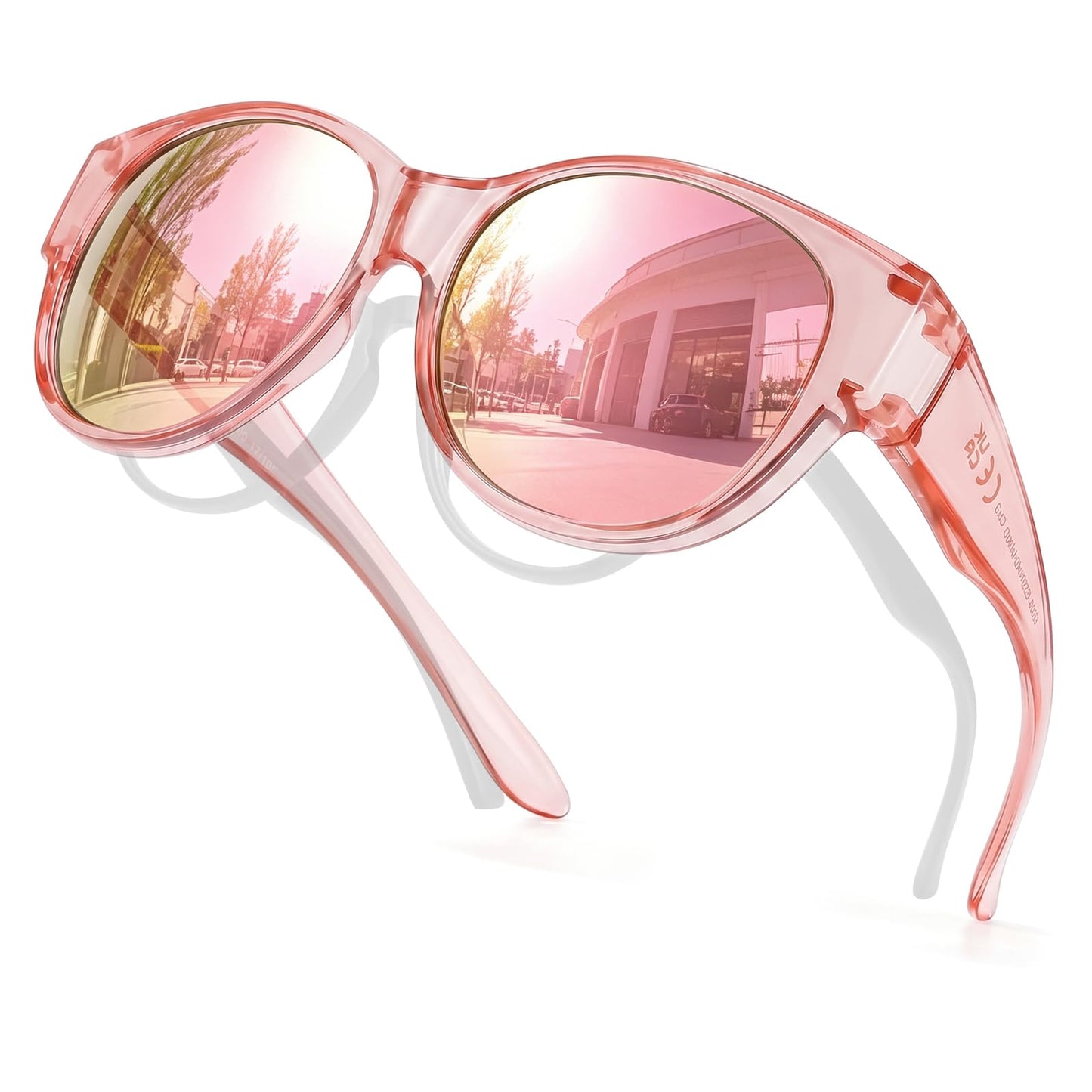 TJUTR Polarized Fit Over Sunglasses for Women, Trendy Sun Glasses Over Prescription Glasses UV400 Protection TS5779