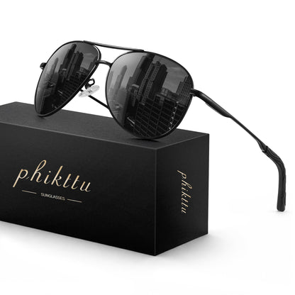 Sunglasses Men Polarized Aviator Sunglasses for Men Women Fishing Driving Sun glasses Metal Frame UV400 Protection