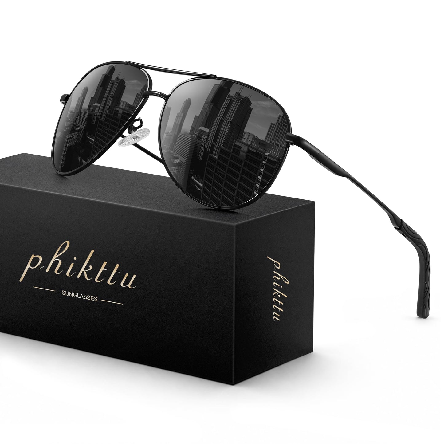 Sunglasses Men Polarized Aviator Sunglasses for Men Women Fishing Driving Sun glasses Metal Frame UV400 Protection