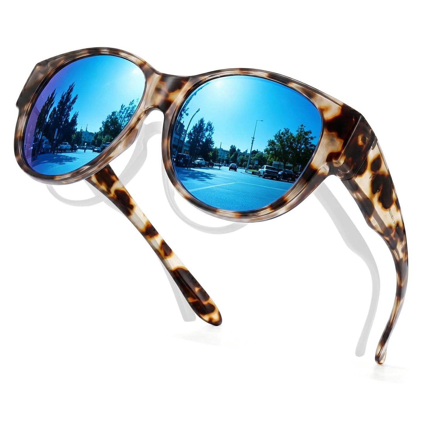 TJUTR Polarized Fit Over Sunglasses for Women, Trendy Sun Glasses Over Prescription Glasses UV400 Protection TS5779