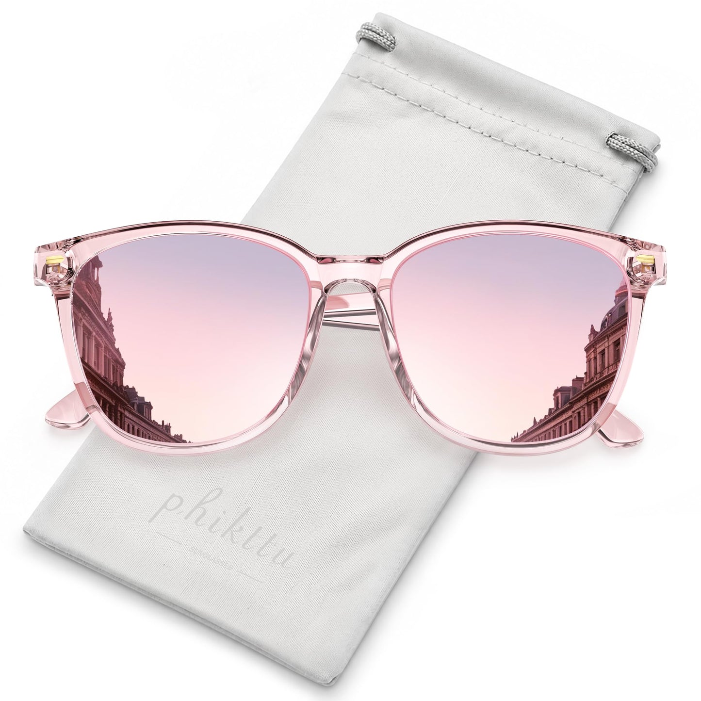 Sunglasses Womens Polarized Sunglasses for Women Men - Mirrored Trendy Shades with UV Protection Sun Glasses