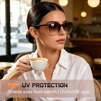 Sunglasses Womens Polarized Sunglasses for Women Men - Mirrored Trendy Shades with UV Protection Sun Glasses