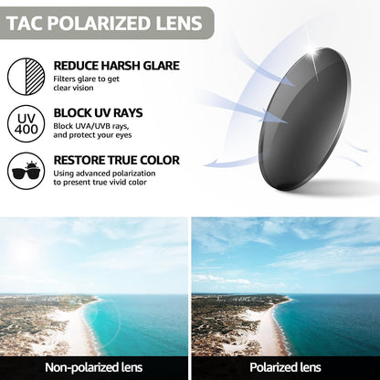 TJUTR Polarized Fit Over Sunglasses for Women, Trendy Sun Glasses Over Prescription Glasses UV400 Protection TS5779