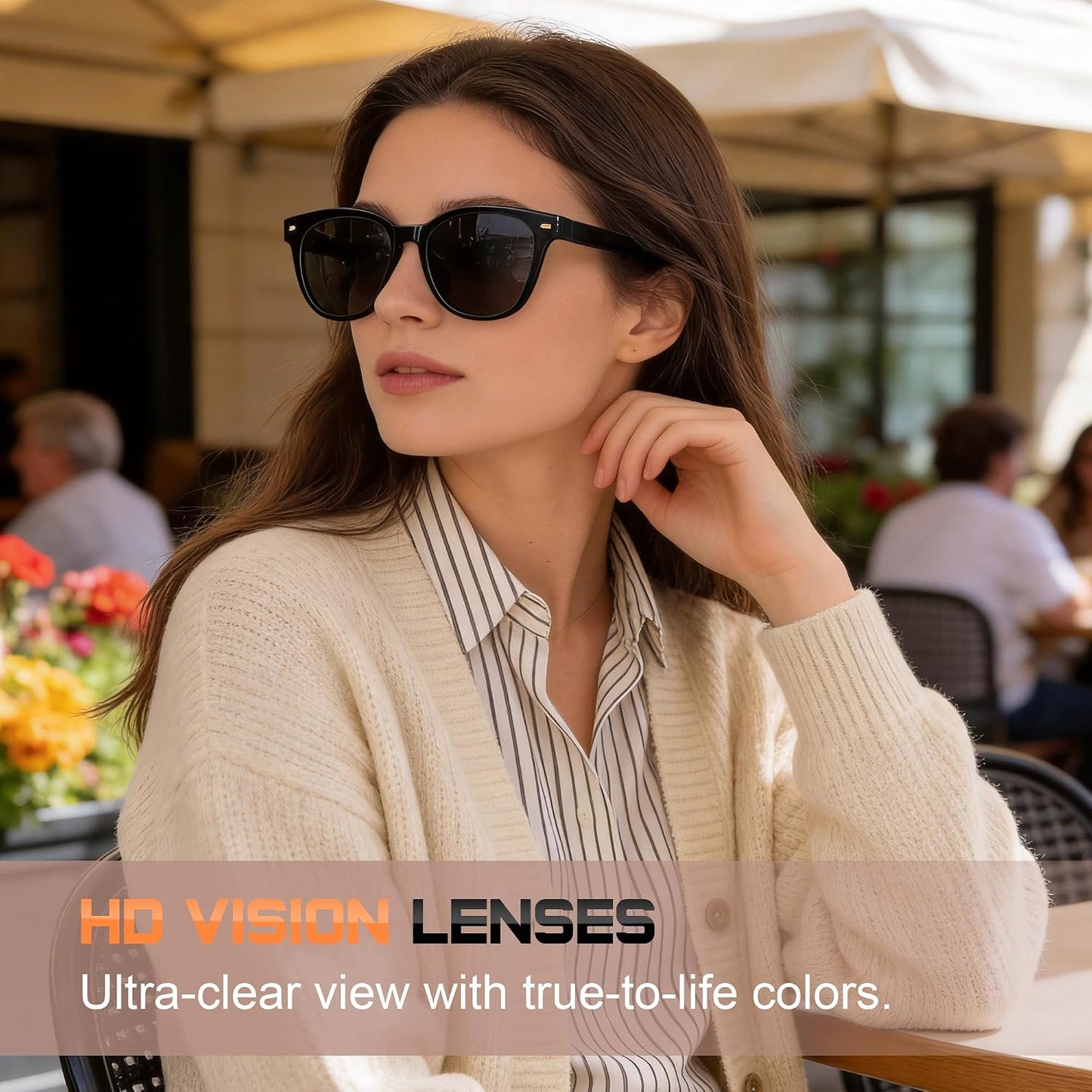 Sunglasses Womens Polarized Sunglasses for Women Men - Mirrored Trendy Shades with UV Protection Sun Glasses
