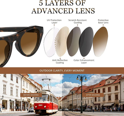 Retro Oval Sunglasses for Women Men Small Narrow 90s Vintage Round Shades UV400 Lightweight Designer Cateye Glasses