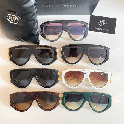 7 Color Oversized Flat Top Pilot Sunglasses - Luxury Style
