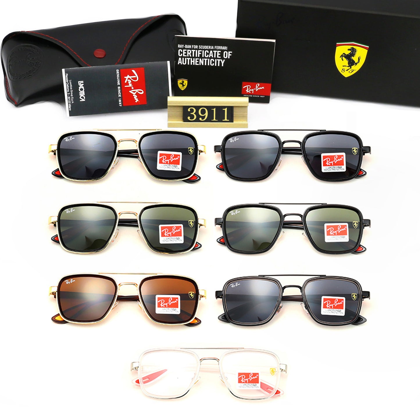 Fashion hot 7 color sunglasses 3911