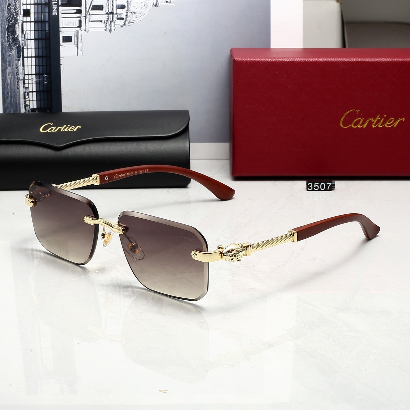 Fashion hot 5 color sunglasses 3507