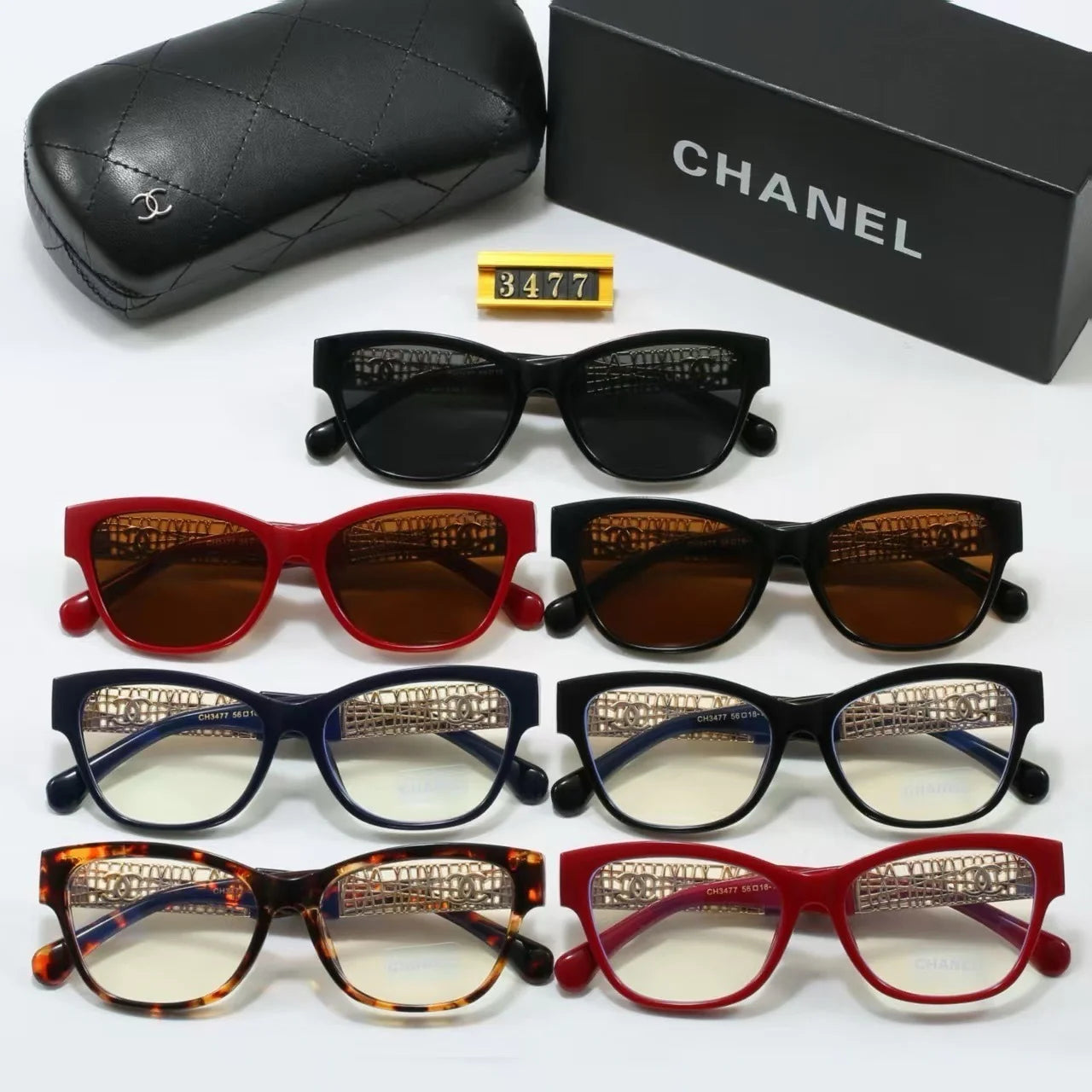 Fashion hot 7 color sunglasses 3477