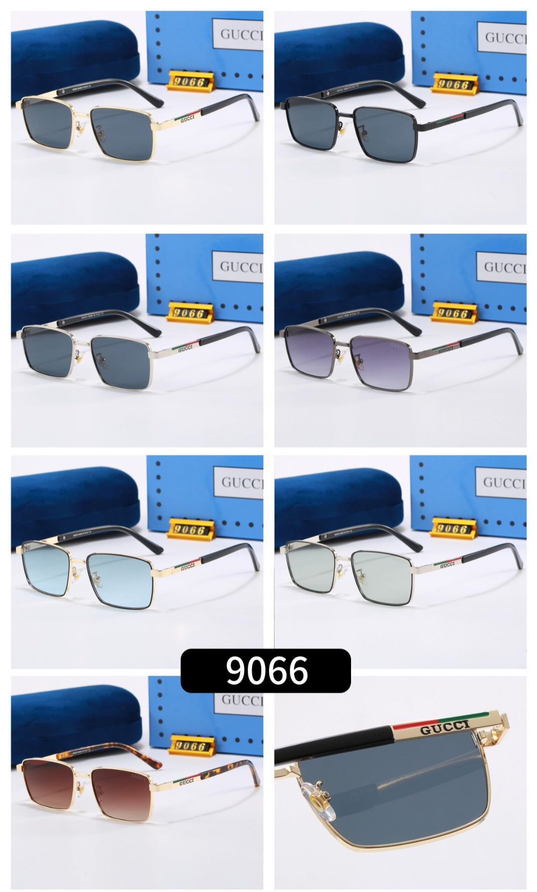 Fashion hot 7 color sunglasses 9066