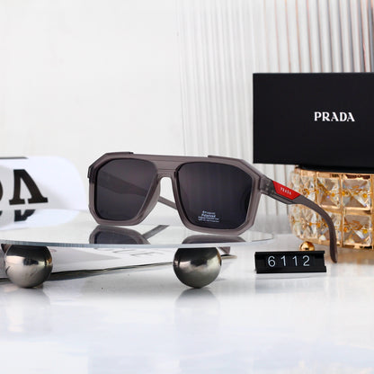 New hot HD lenses Full bezel design 5 colors sunglasses 6112