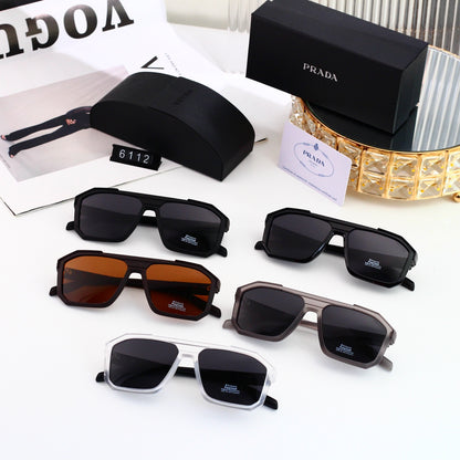 New hot HD lenses Full bezel design 5 colors sunglasses 6112