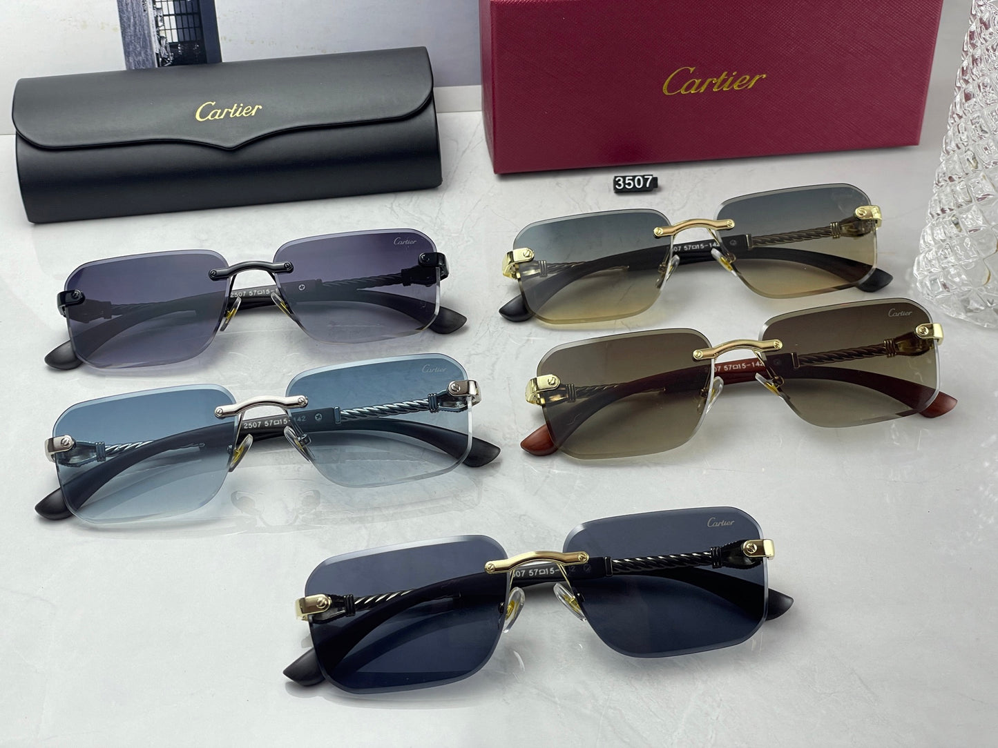 Fashion hot 5 color sunglasses 3507