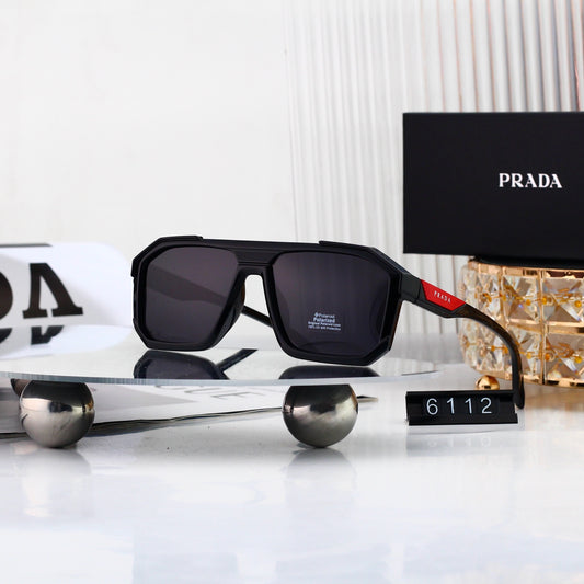New hot HD lenses Full bezel design 5 colors sunglasses 6112