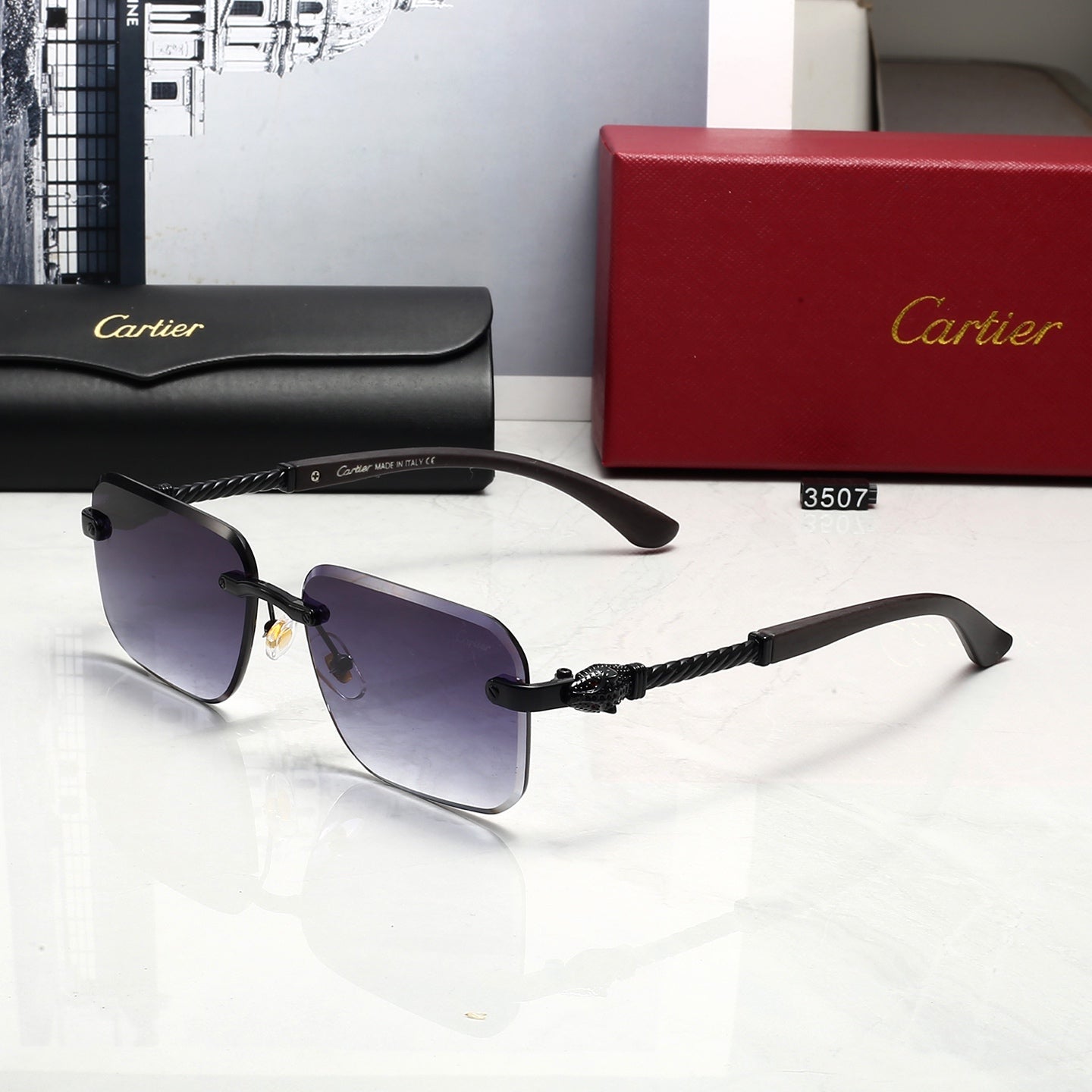 Fashion hot 5 color sunglasses 3507